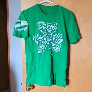 Nine Line Apparel Green Tactical Four Leaf Clover Shirt